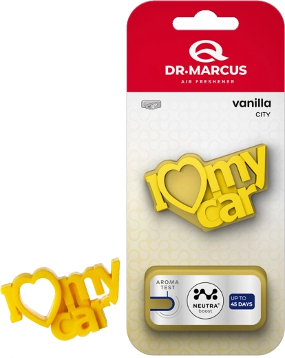 Dr. Marcus City I Love My Car Vanilla car air freshener