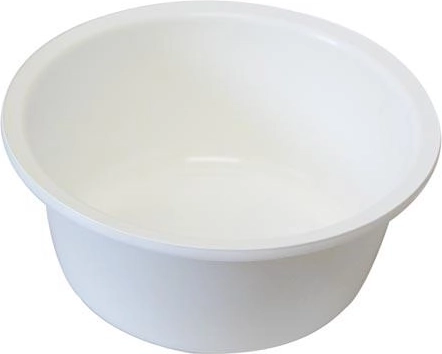 Plastic basin 42 cm white