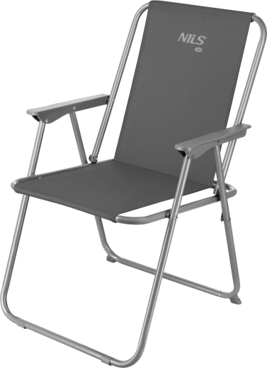 Folding camping chair NILS Camp grey
