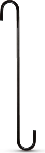 Hanging hook for a flower pot, black, 30 × 4.5 cm