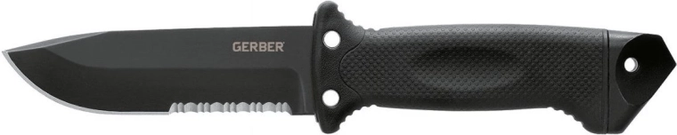 Gerber LMF II Infantry tactical knife 12.5 cm, black with GFN rubber handle and nylon sheath