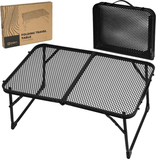 Flip Folding Camping Table Low 60 Black