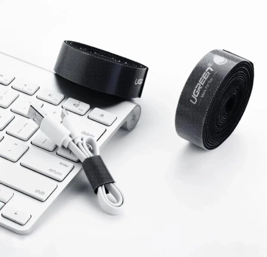 Reusable hook-and-loop strap