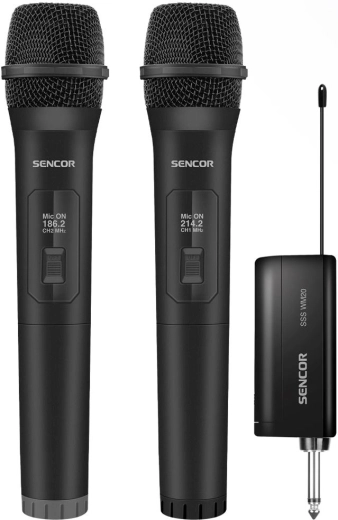 Sencor SSS WM20 wireless microphones with receiver