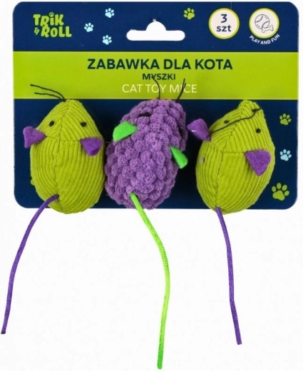 Cat toy mice – 3 pcs