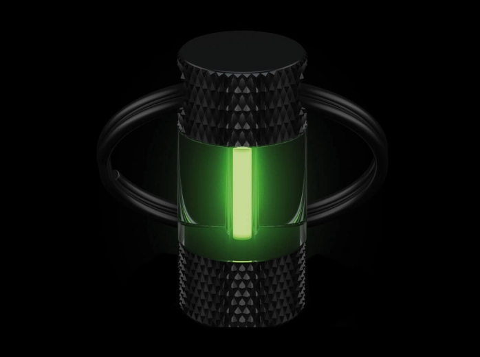 Böker Plus Mini Glow keychain fob without battery, green