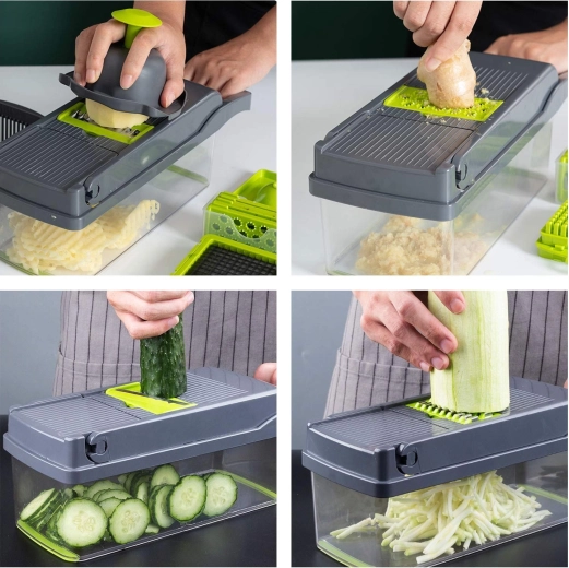 A cleaner work surface when grating and slicing