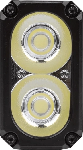 Dual power: two Osram P9 LEDs up to 1800 lm