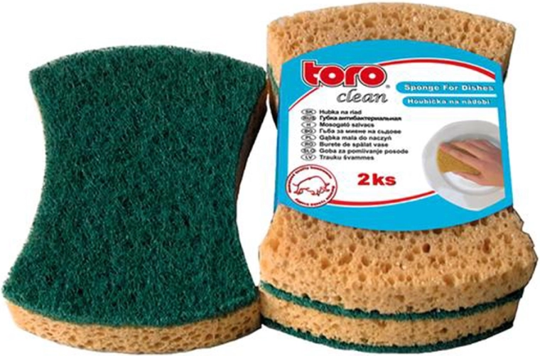 Формована гъба за съдове TORO, 2 бр.