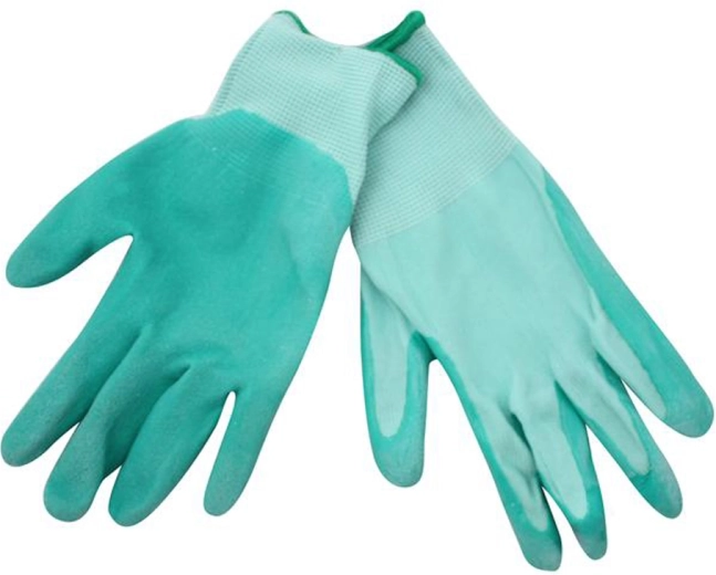 Work gloves with latex reinforcement, size S