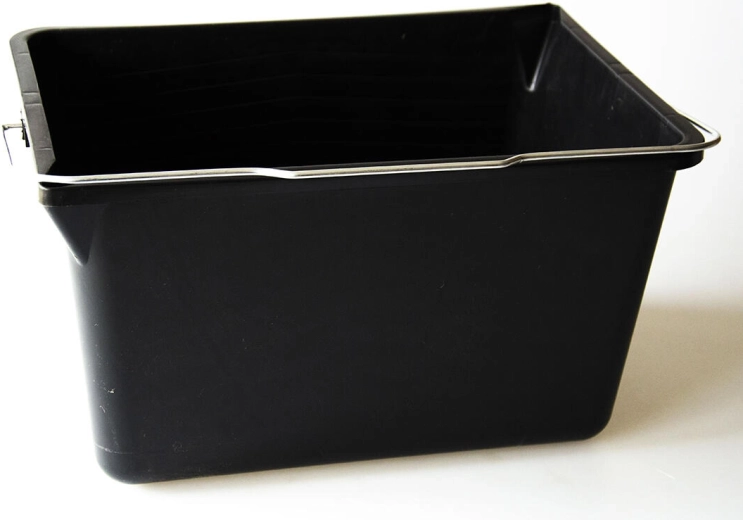 Painter’s paint bucket 12 l rectangular, black