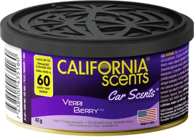 California Scents Verri Berry Car Fragrance – Blueberry