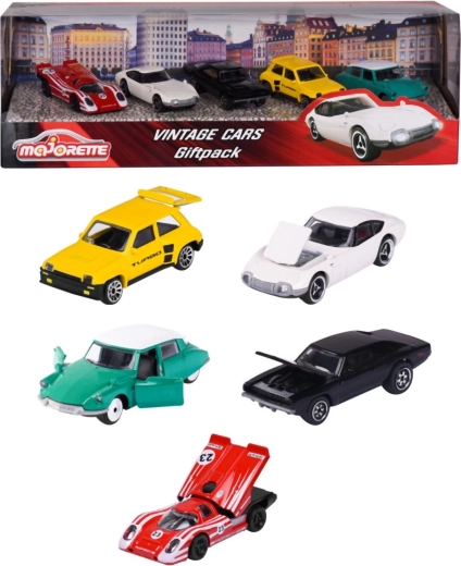 Majorette vintage set of metal toy cars, 5 pcs