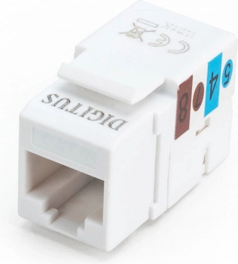 Keystone module RJ45 CAT6 UTP with LSA punch-down, white