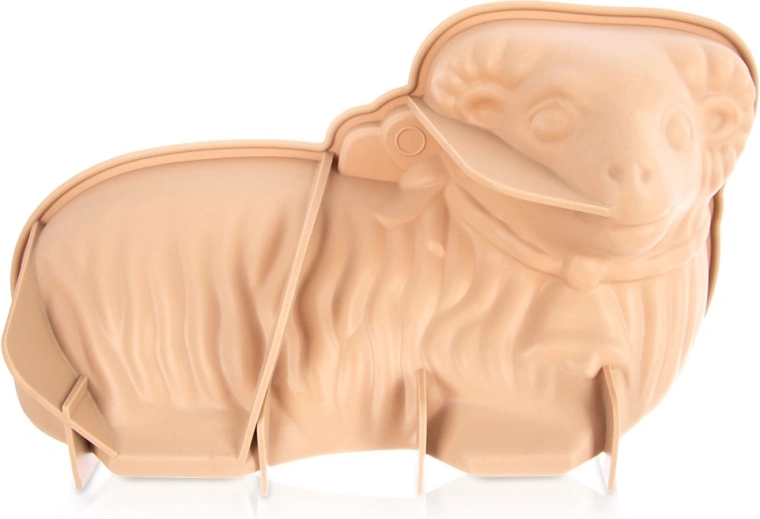 Silicone baking mold for Easter lamb 31 × 17 × 9 cm, beige