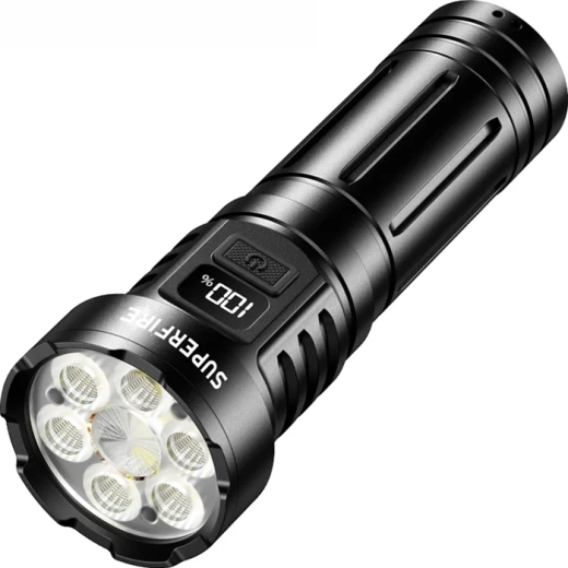Superfire L24 rechargeable LED flashlight with USB-C