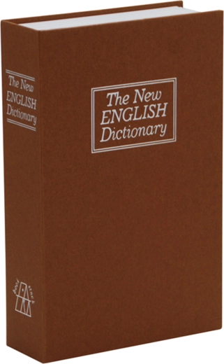 Book safe brown 240 × 155 × 55 mm