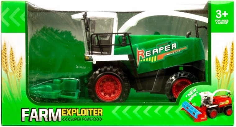 Children's corn harvester combine with friction drive - 1 piece
