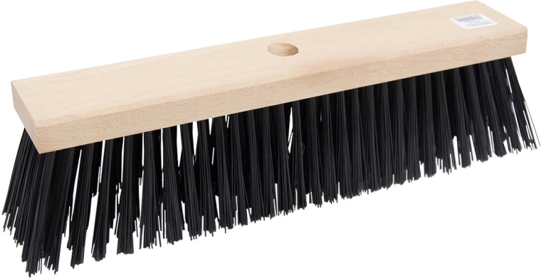 Road broom for handle 40 × 8 cm, wooden, PET bristles 9 cm