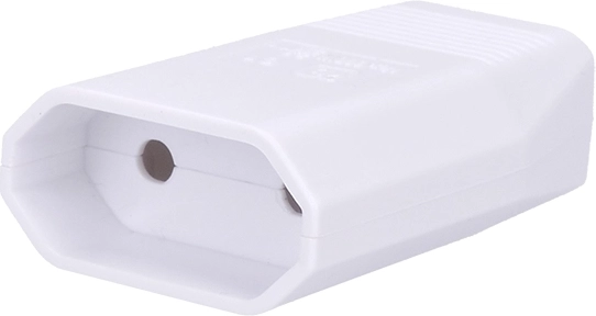 Solight плосък щепсел тип C Euro 2,5 A, бял