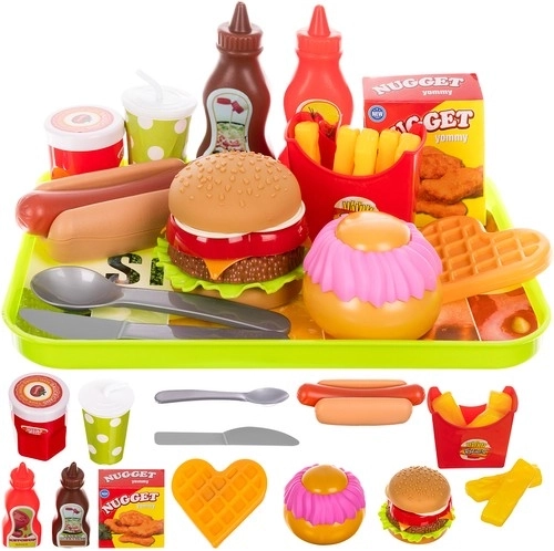 Kids’ fast food play set (26 pieces)