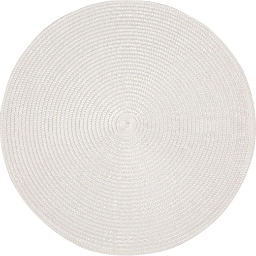 White round PP straw placemat 38 cm