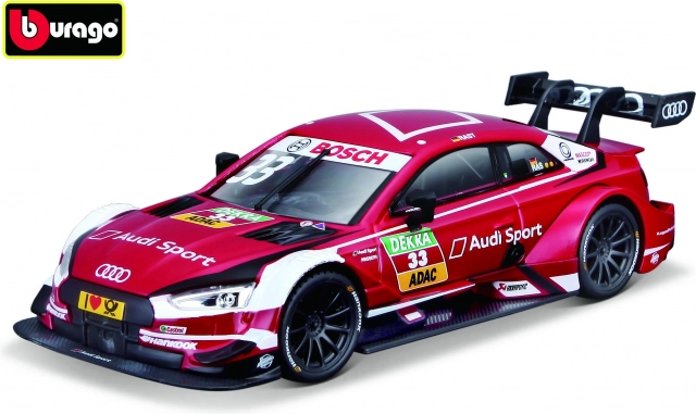 Bburago Race Audi Sport RS 5 DTM 2018 René Rast 1:32 червен модел