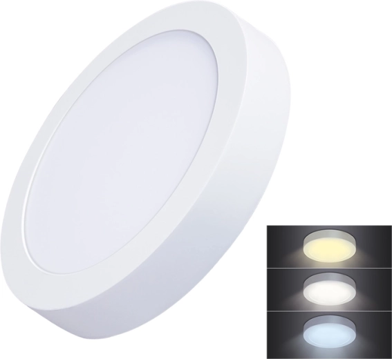 Solight LED мини панел CCT, повърхностен, кръгъл 18 W