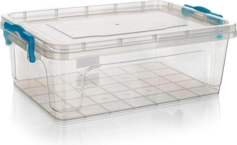 GEMA rectangular container 4 L with turquoise handles