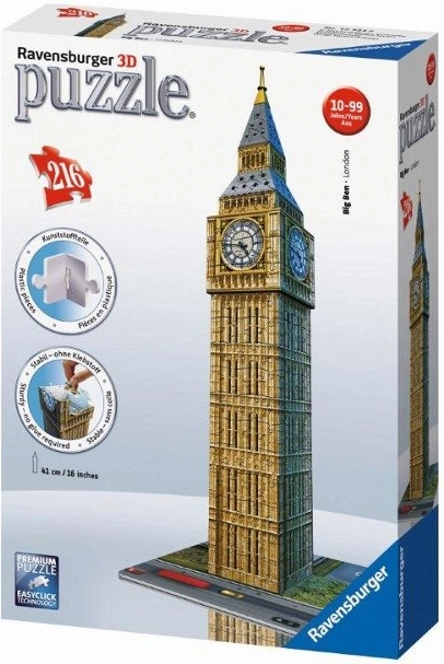 Ravensburger 3D пъзел Биг Бен Лондон 216 части