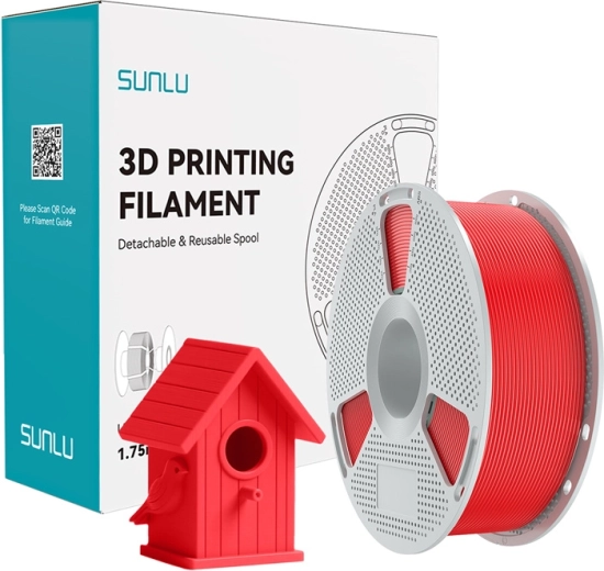 Филамент Sunlu ASA червен 1,75 mm