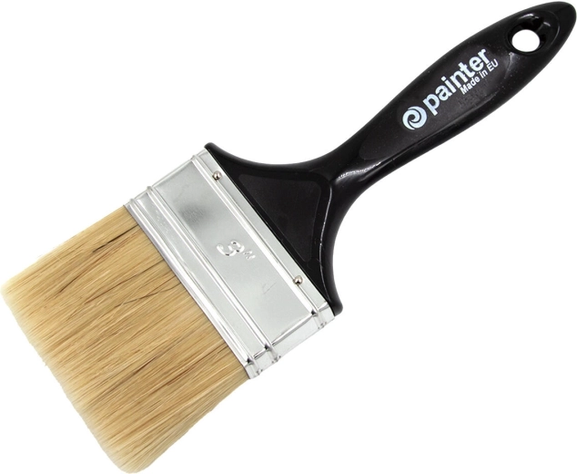Flat paint brush 3″ with plastic handle