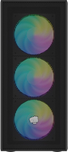 Mesh front panel for maximum airflow