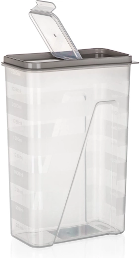Practical flip-top lid for easy pouring