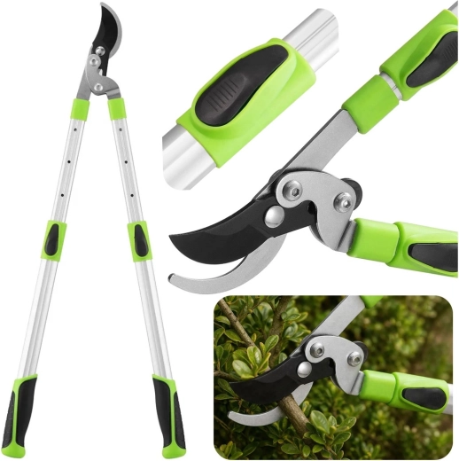 Telescopic garden loppers for branches 68–92 cm with non-slip handles