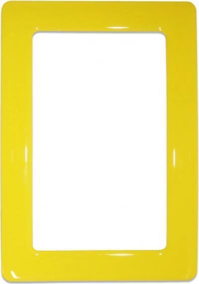 Magnetic self-adhesive frame size 12.3x8.1 cm - yellow