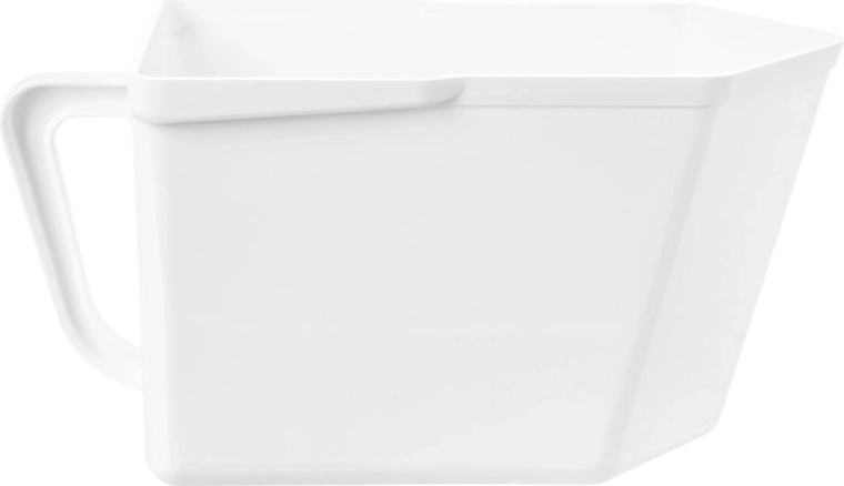 White plastic food storage container (PP) – dispenser