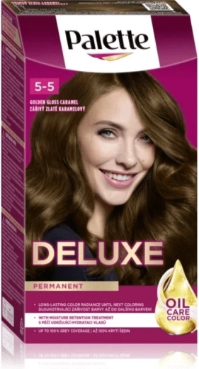 Palette Deluxe 5-5 Radiant Golden Caramel 50 ml – permanent hair color