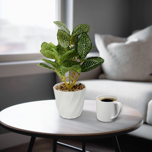 Artificial decorative Fittonia plant 20 cm