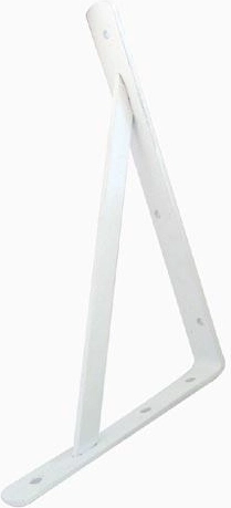 White bracket shelf for heavy loads