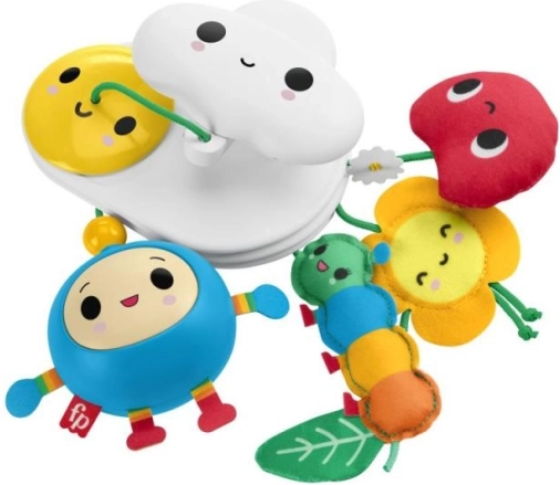 Fisher‑Price висяща играчка Happy World с цветенце и облаче