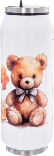Stainless steel can-shaped thermos 0.4 l Teddy Bear