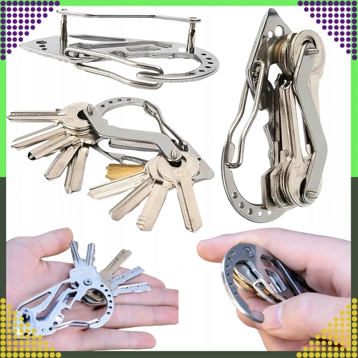 Organize up to 8 keys without jingling