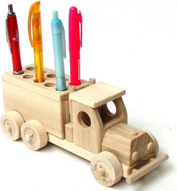 Ceeda Cavity wooden pencil holder – truck
