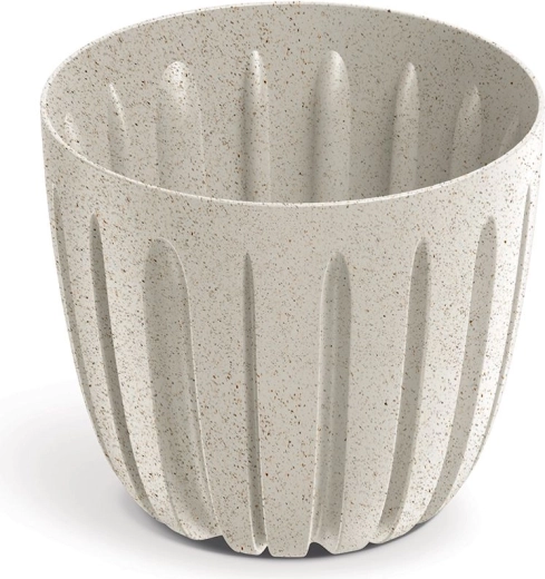 Wario Eco Wood Planter 16.8 cm white