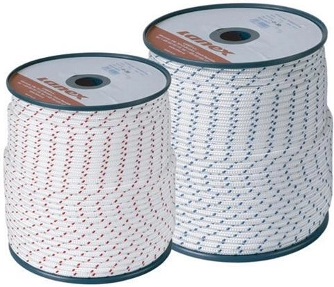 Polyamide starter cord 3 mm white-blue, 100 m