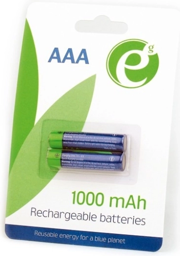 Ni-MH AAA Rechargeable Batteries 1000 mAh, 2 pcs