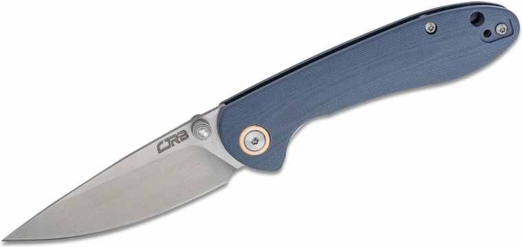 CJRB Feldspar Small Pocket Knife, 7.6 cm, stonewash, gray, G10