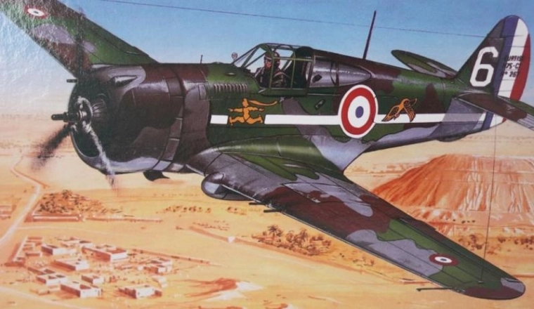 Пластмасов модел Curtiss P-36/H-75 Hawk 1:72