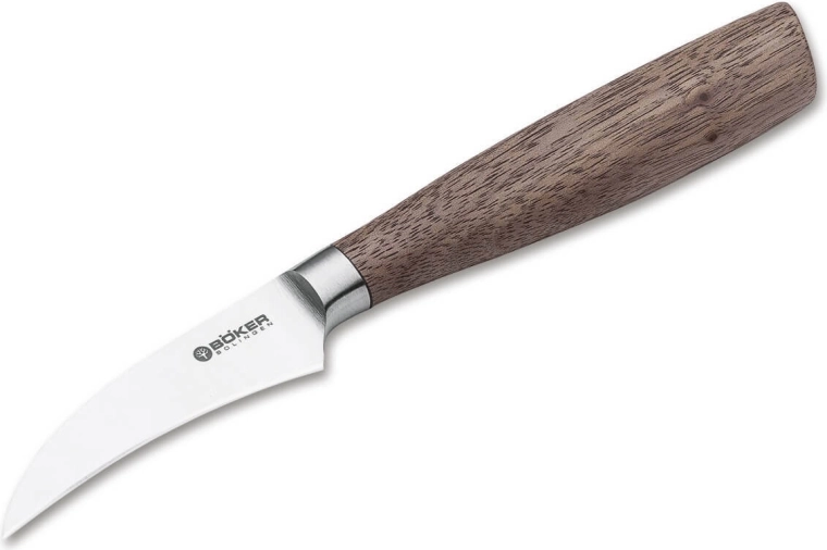 Kitchen paring knife 7 cm BÖKER Manufaktur Solingen Core, walnut wood